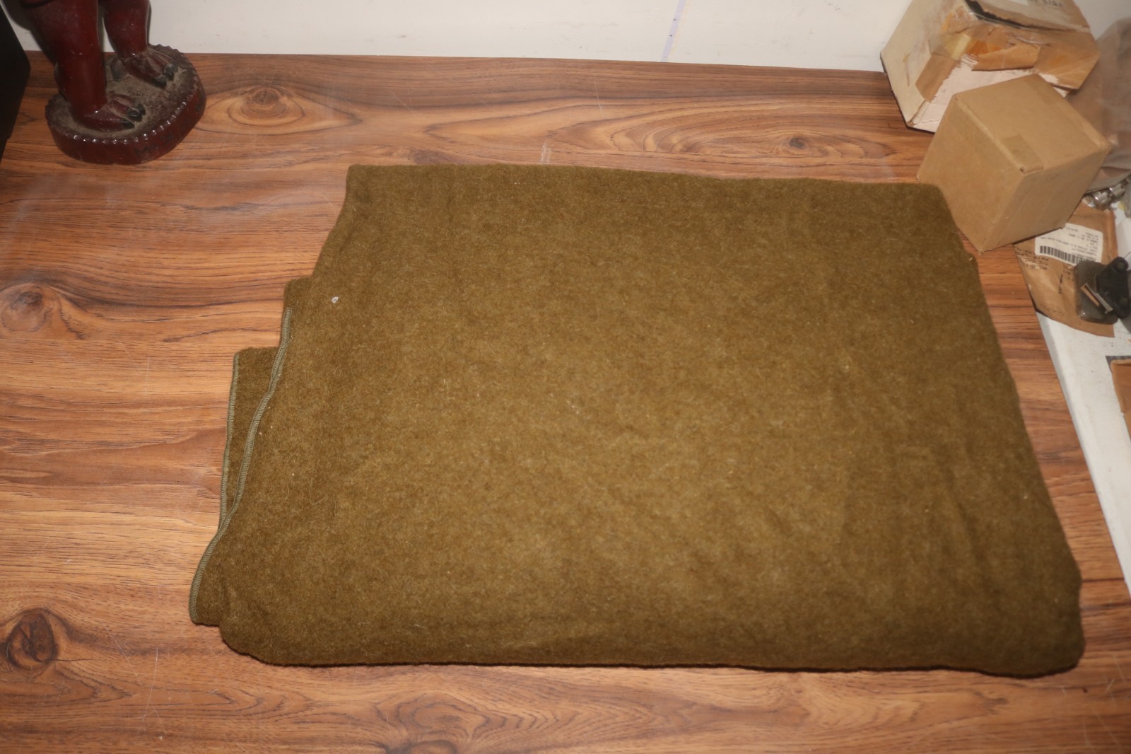 NOS USGI Korean War 1953 dated wool blanket NOS USGI Korean War 1953 dated wool blanket