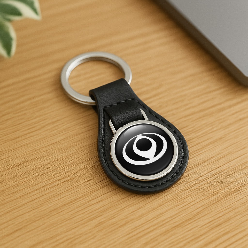 Mazda Classic Leather Keychain | Car Logo Keyring | Auto Key Fob Charm
