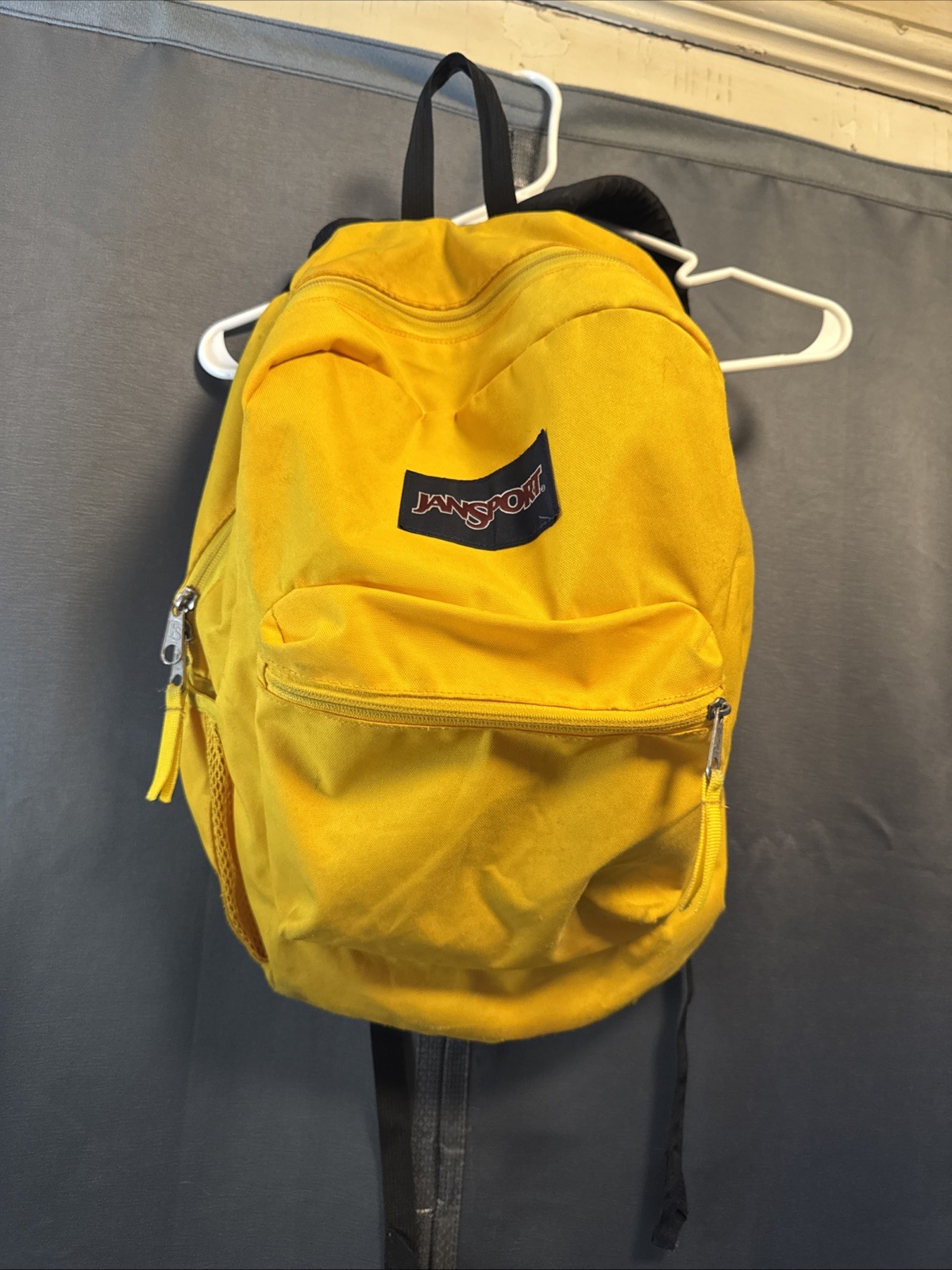 Vintage JanSport Backpack Mustard Yellow Classic School Bag USA Vintage JanSport Backpack Mustard Yellow Classic School Bag USA