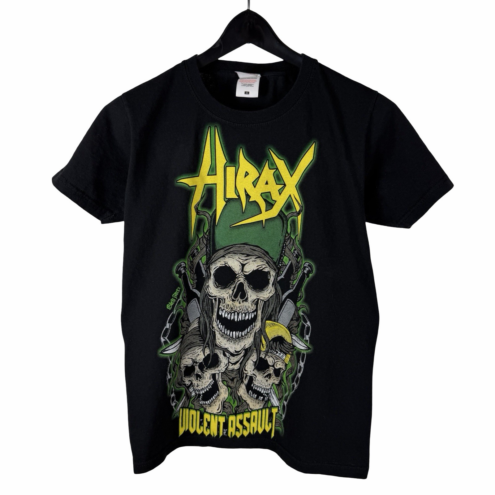 Vintage 2010s Hirax Violent Assault Rock Metal Band Death Graphic Shirt Size S Vintage 2010s Hirax Violent Assault Rock Metal Band Death Graphic Shirt Size S