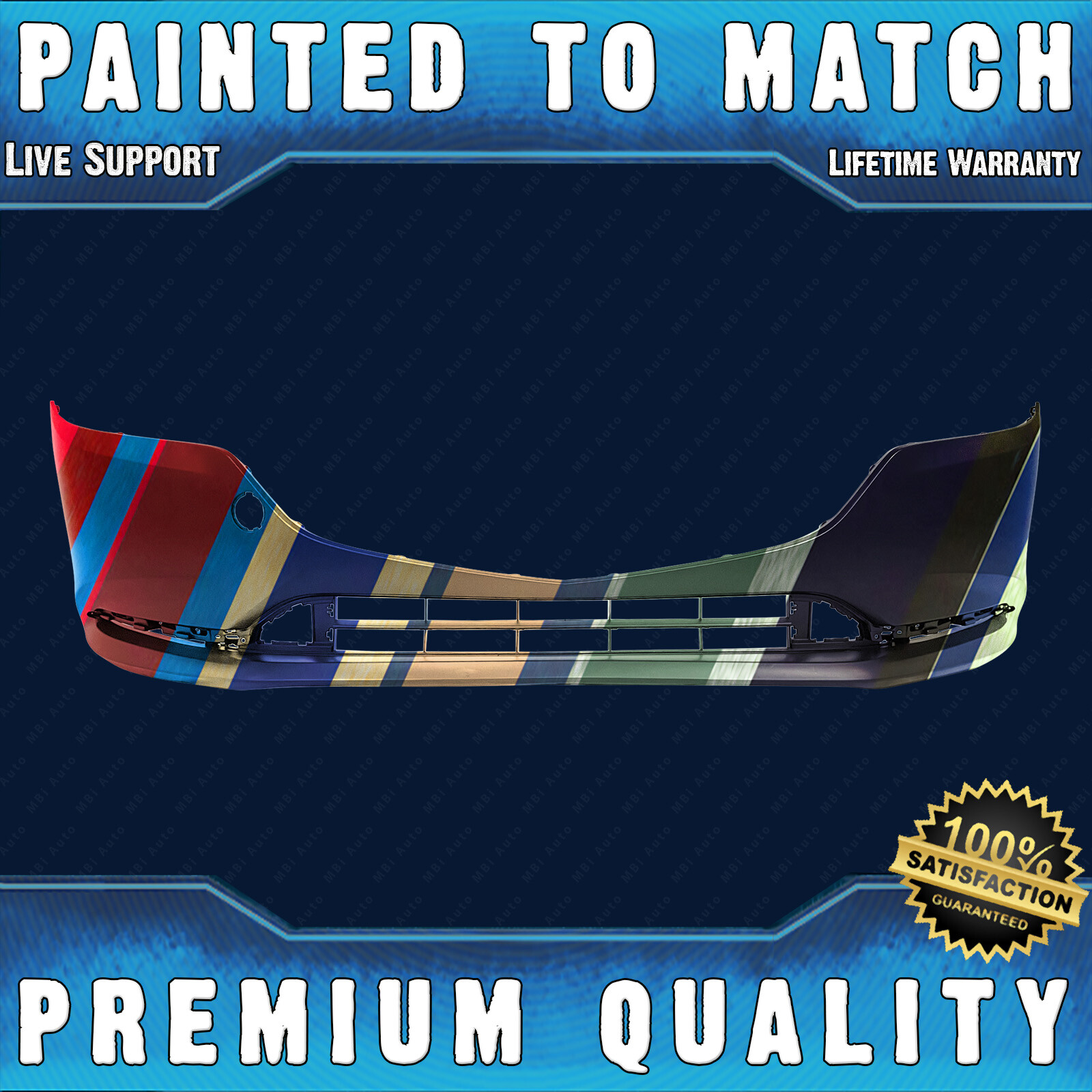 NEW Painted To Match Front Bumper Cover Replacement for 2019-2021 Mazda 6 19-21