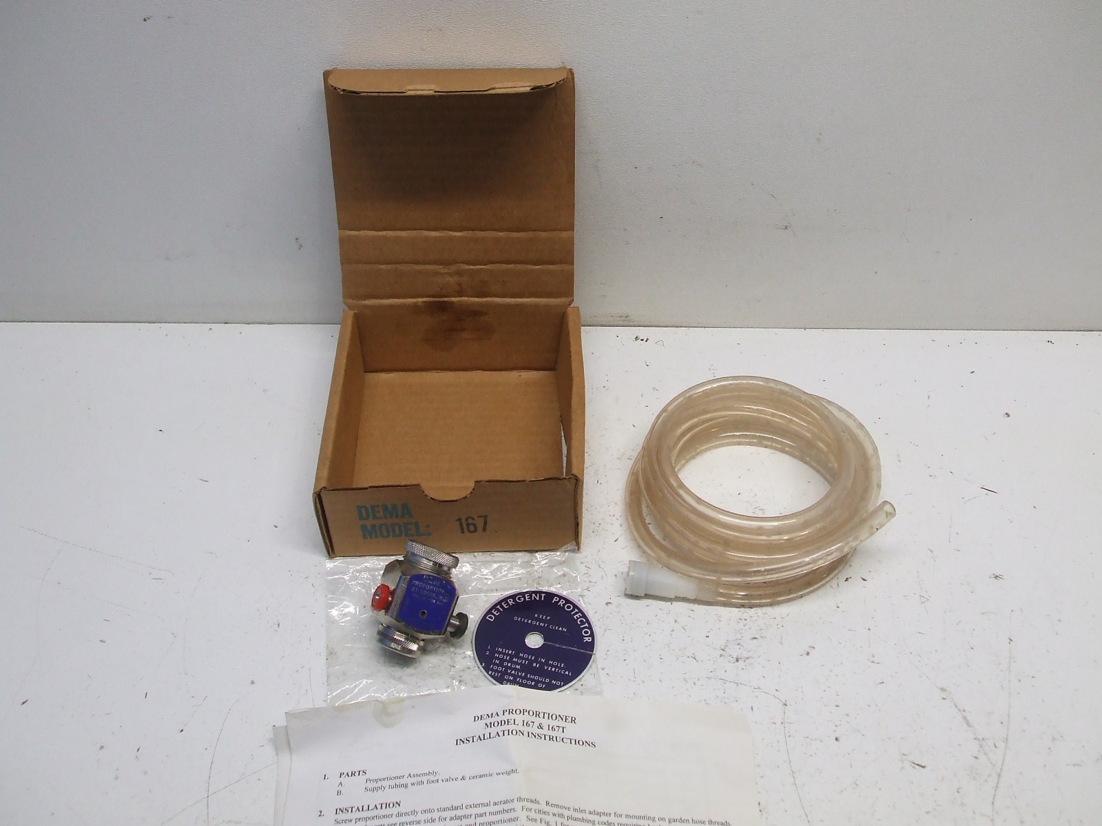 Faucet Mounted Slide Valve Actuated Proportioner by Dema ( MODEL NO:167 )