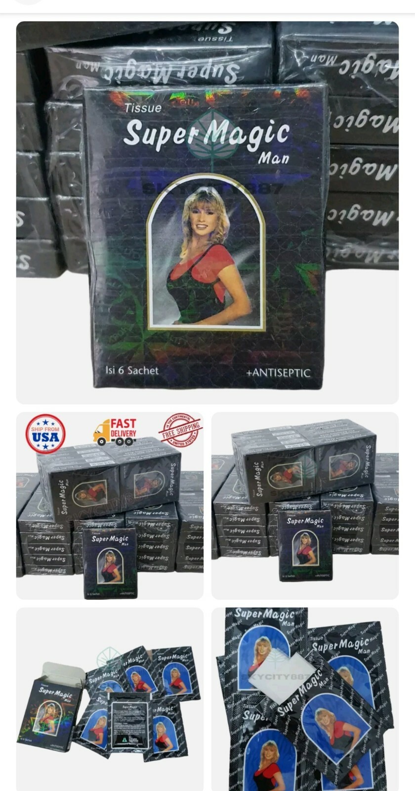 Best selling Super Magic Wet Tissue For Man longer sex delayed ejaculation