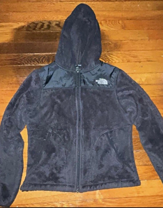 The North Face Women’s XS Black Hooded Full Zip Jacket Long Sleeve Logo