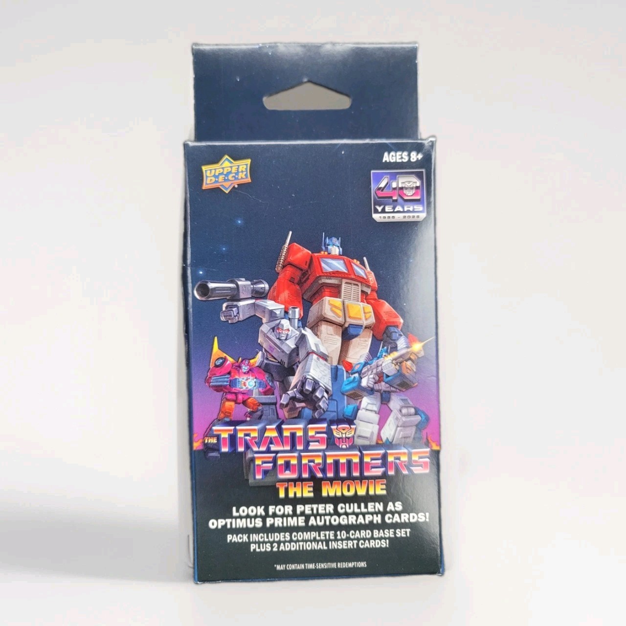 2026 Upper Deck Transformers Movie 40th Anniversary Hanger Box New Unopened Pack