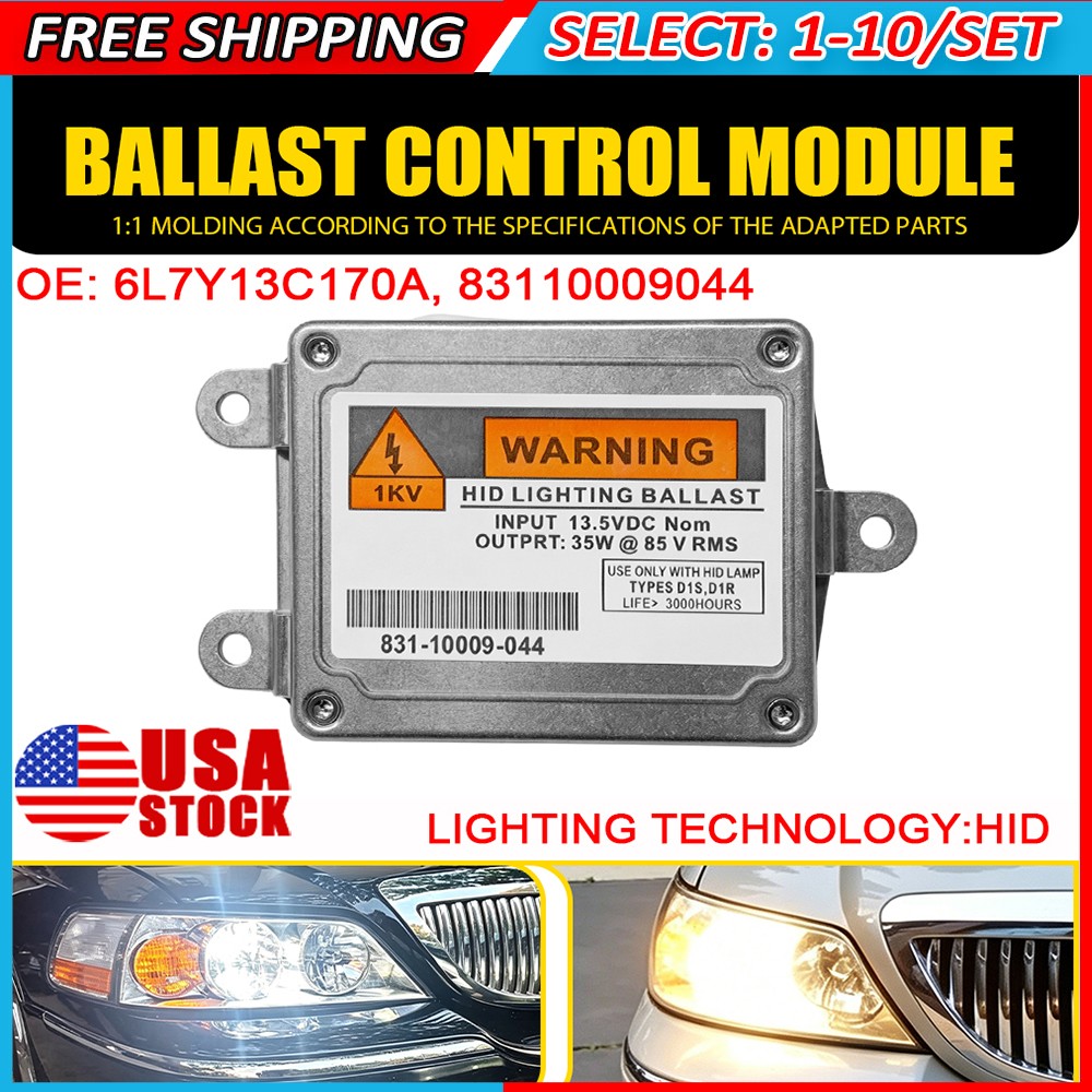 1-10x 6L7Y13C170A 83110009044 Xenon Headlight Ballast For Town Car Navigator Set