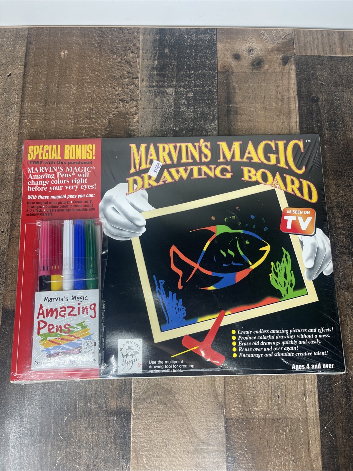 Vintage Marvin\'s Magic Drawing Board + Marvin\'s Magic Amazing Pens (Set 5) NEW Vintage Marvin\'s Magic Drawing Board + Marvin\'s Magic Amazing Pens (Set 5) NEW