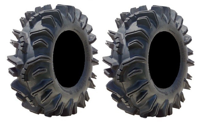 Pair of SuperATV Terminator (6ply) ATV Mud Tires 28x10-14 (2)