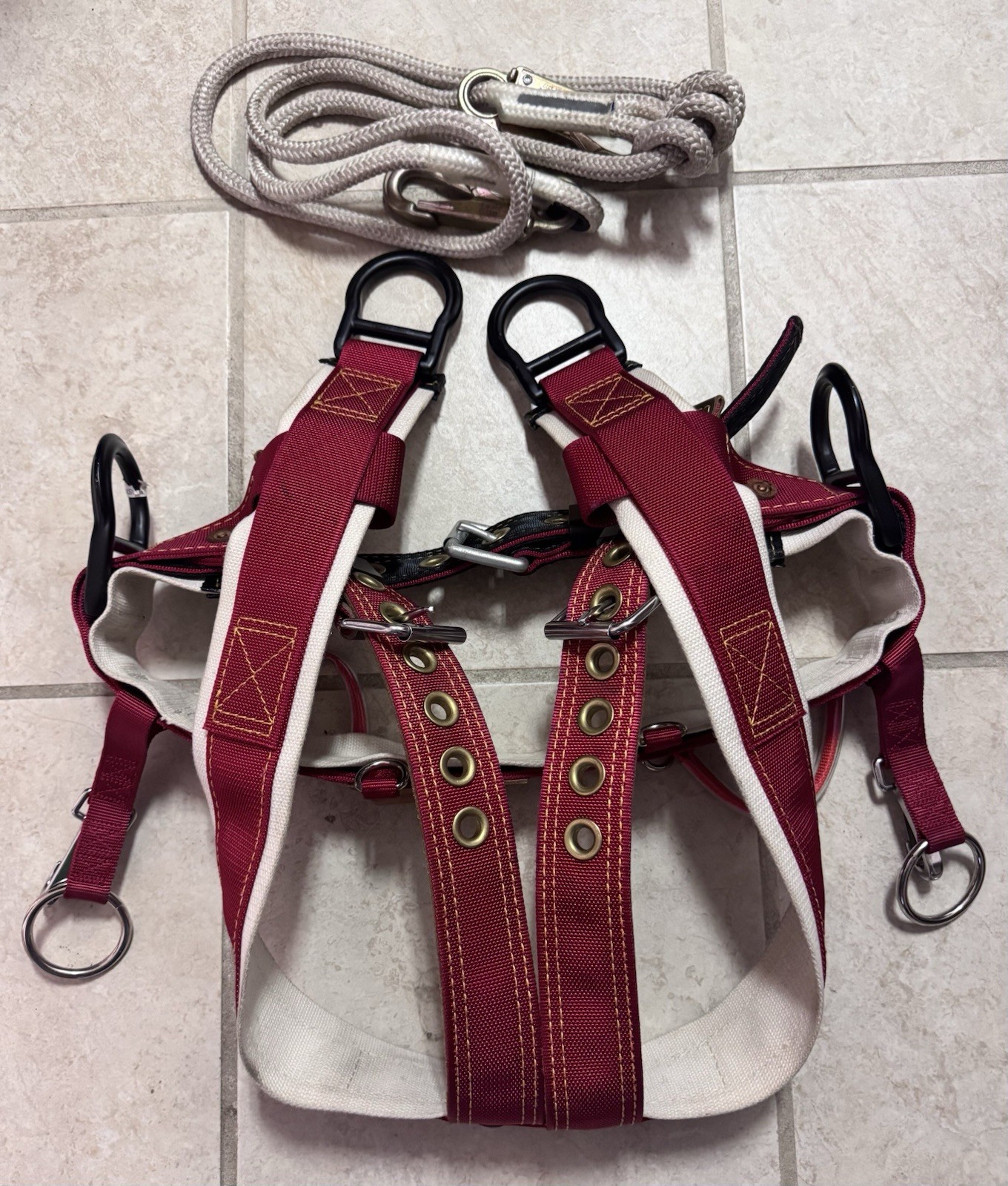 Weaver Leather LLC Model 1034 Arborist Sling Style Saddle W/Adj Safety Lanyard