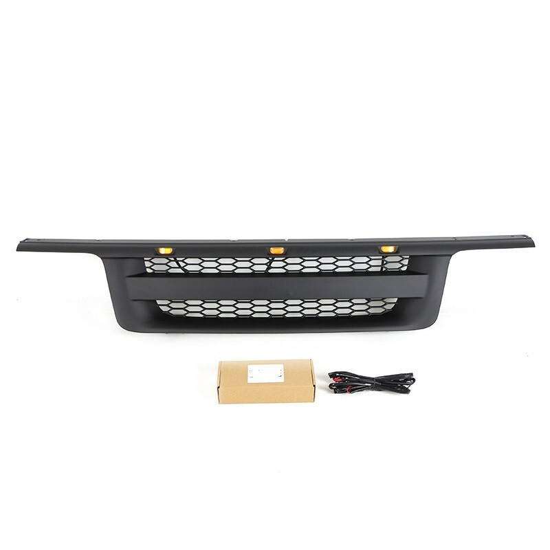Black Front Grille Fits For 1995 1996 1997 Ford Ranger Grille W/LED Lights