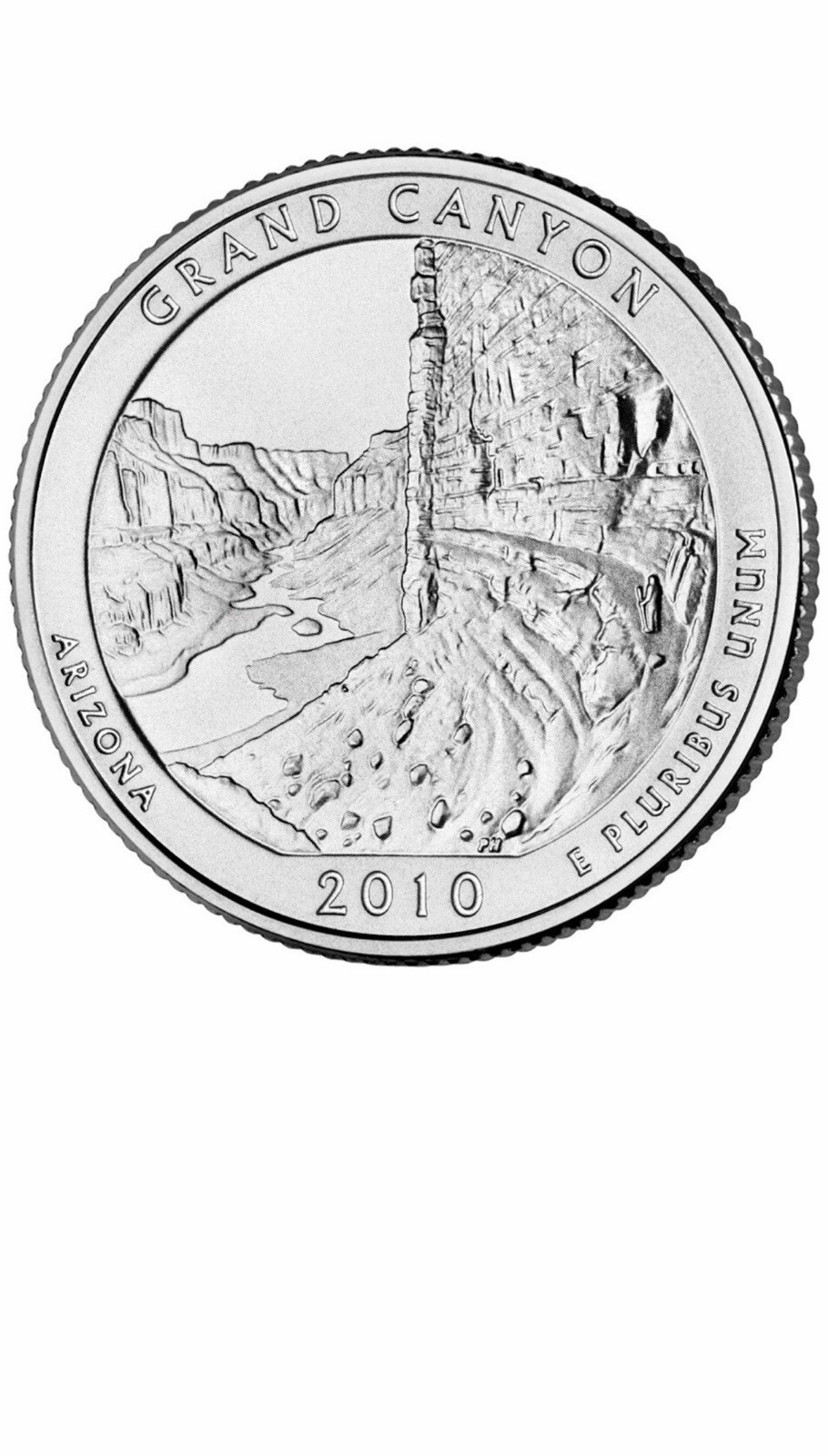 2010 P Grand Canyon Quarter. ATB Series Uncirculated From US Mint roll.