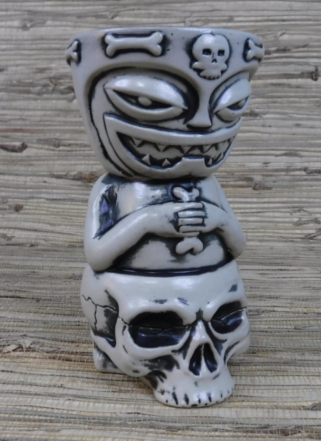 Tiki Mug Skully Totem Three Dots and a Dash Chicago Tiki Farm Flounder New Tiki Mug Skully Totem Three Dots and a Dash Chicago Tiki Farm Flounder New