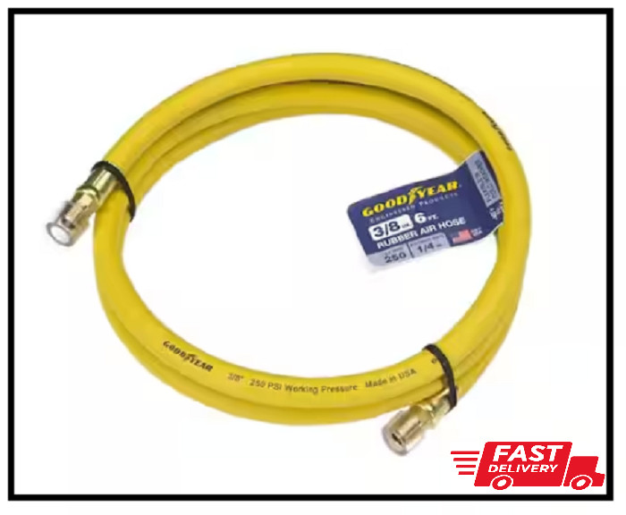 Goodyear Rubber Hose Whip 6 ft. x 3/8\