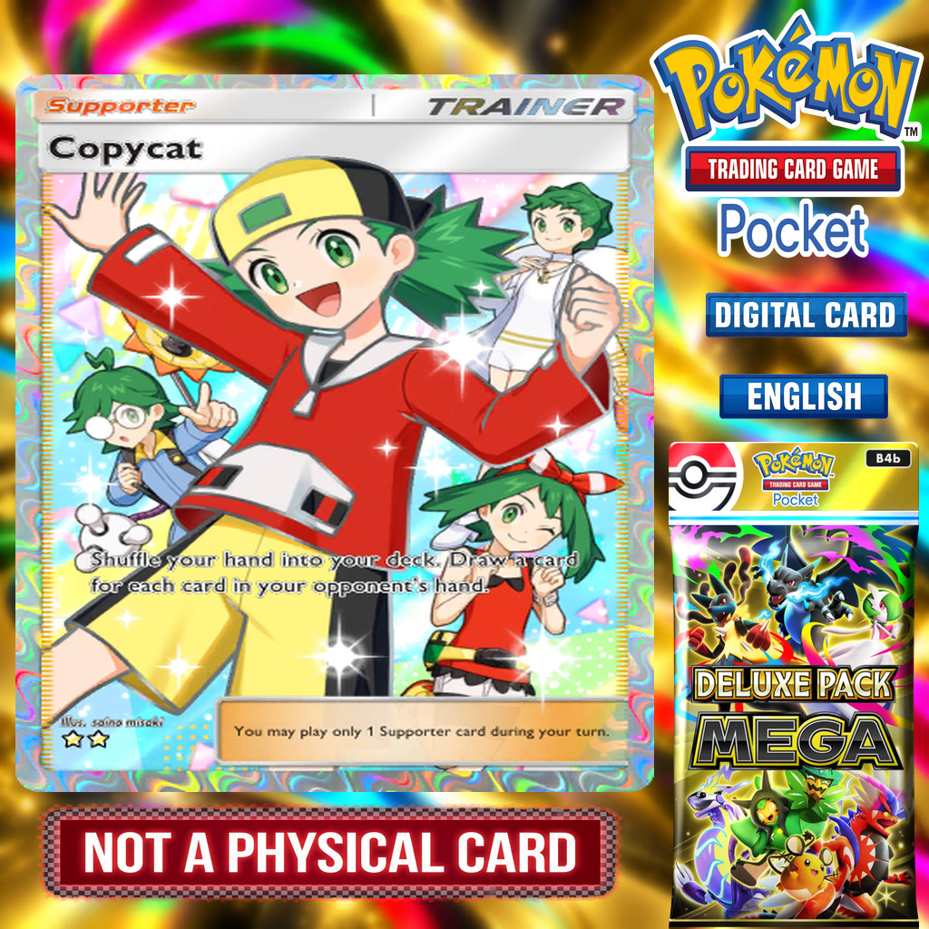 Pokemon TCG Pocket - COPYCAT TRAINER from DELUXE PACK MEGA Pokemon TCG Pocket - COPYCAT TRAINER from DELUXE PACK MEGA