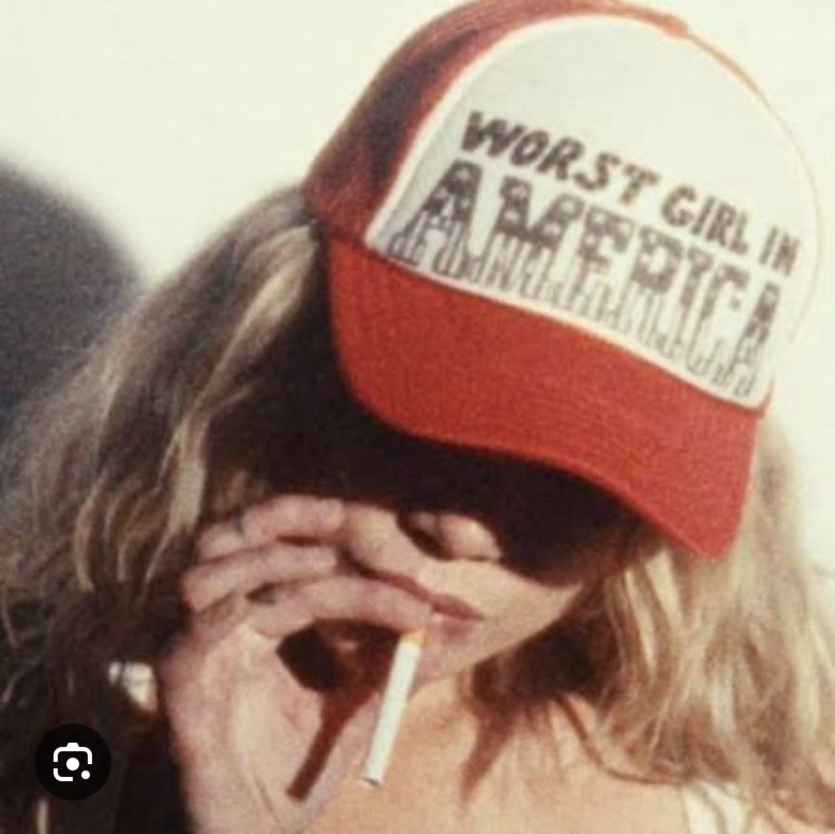 Slayyyter Trucker Hat Wor$t Girl in America Red White Official Merchandise NEW Slayyyter Trucker Hat Wor$t Girl in America Red White Official Merchandise NEW