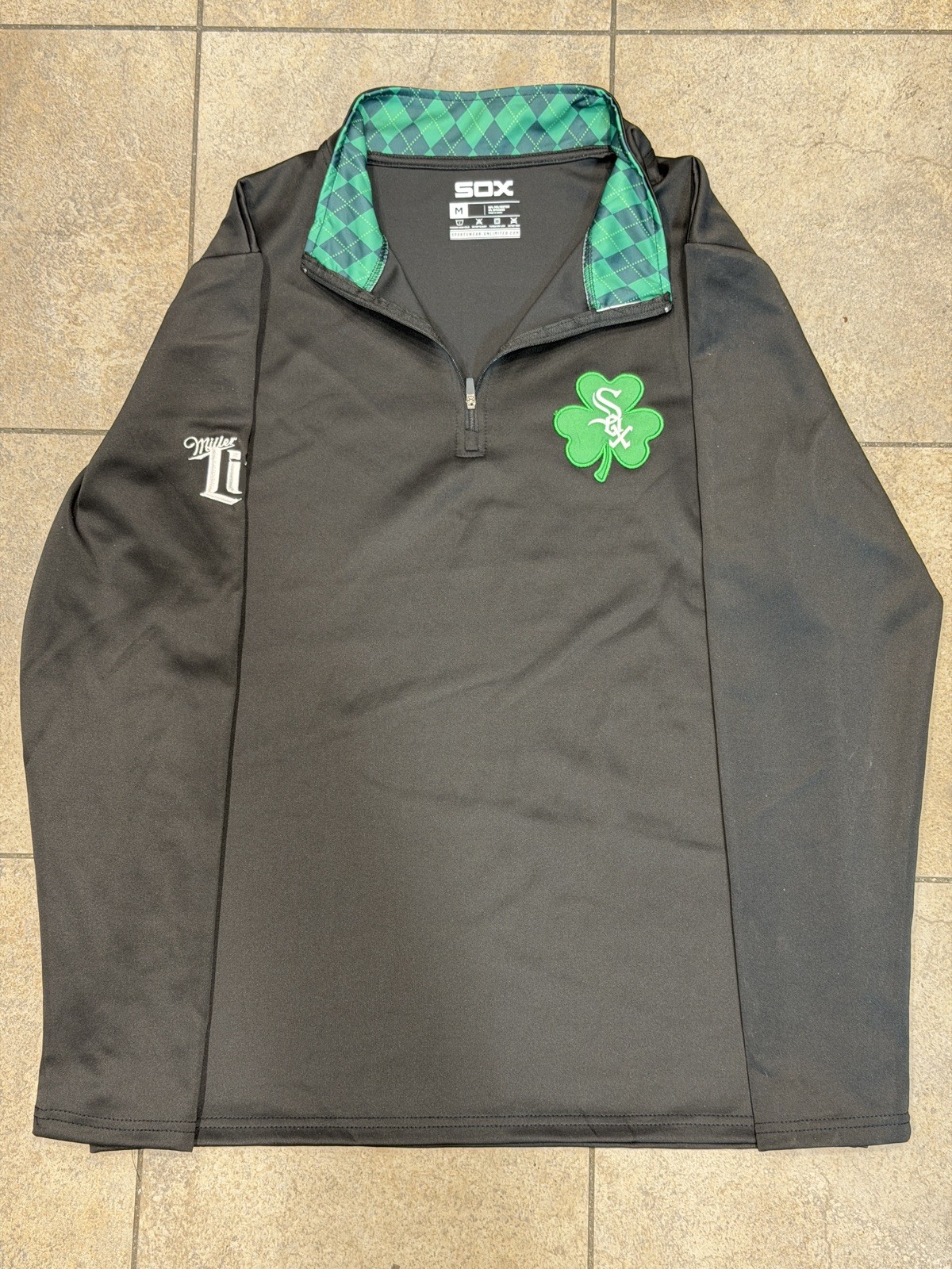 Chicago White Sox Irish Quarter Zip SGA Giveaway 9-19-26 SIZE MEDIUM & XL