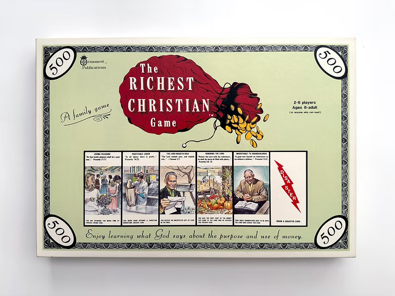 THE RICHEST CHRISTIAN Board Game, 1986 Family, Money, Education, Generosity THE RICHEST CHRISTIAN Board Game, 1986 Family, Money, Education, Generosity