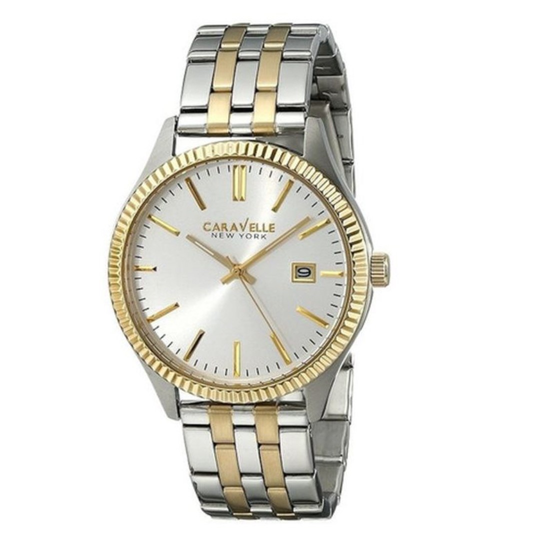 Bulova Caravelle Men\'s Silver Dial Quartz Watch 45B129