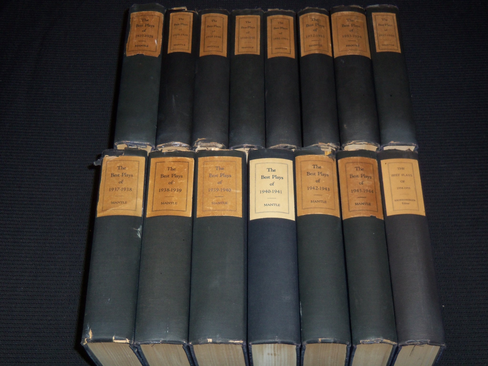 1927-1955 BURNS MANTLE BEST PLAYS OF - BOUND VOLUME LOT OF 15 - KD 5710