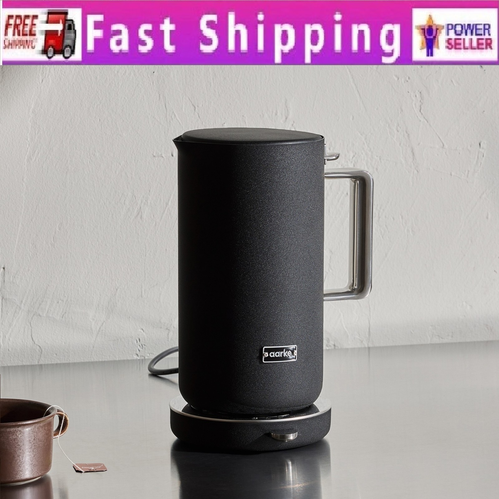 Aarke Electric Kettle, Color Matte Black, Authentic, Stock US-No Import Fees Aarke Electric Kettle, Color Matte Black, Authentic, Stock US-No Import Fees