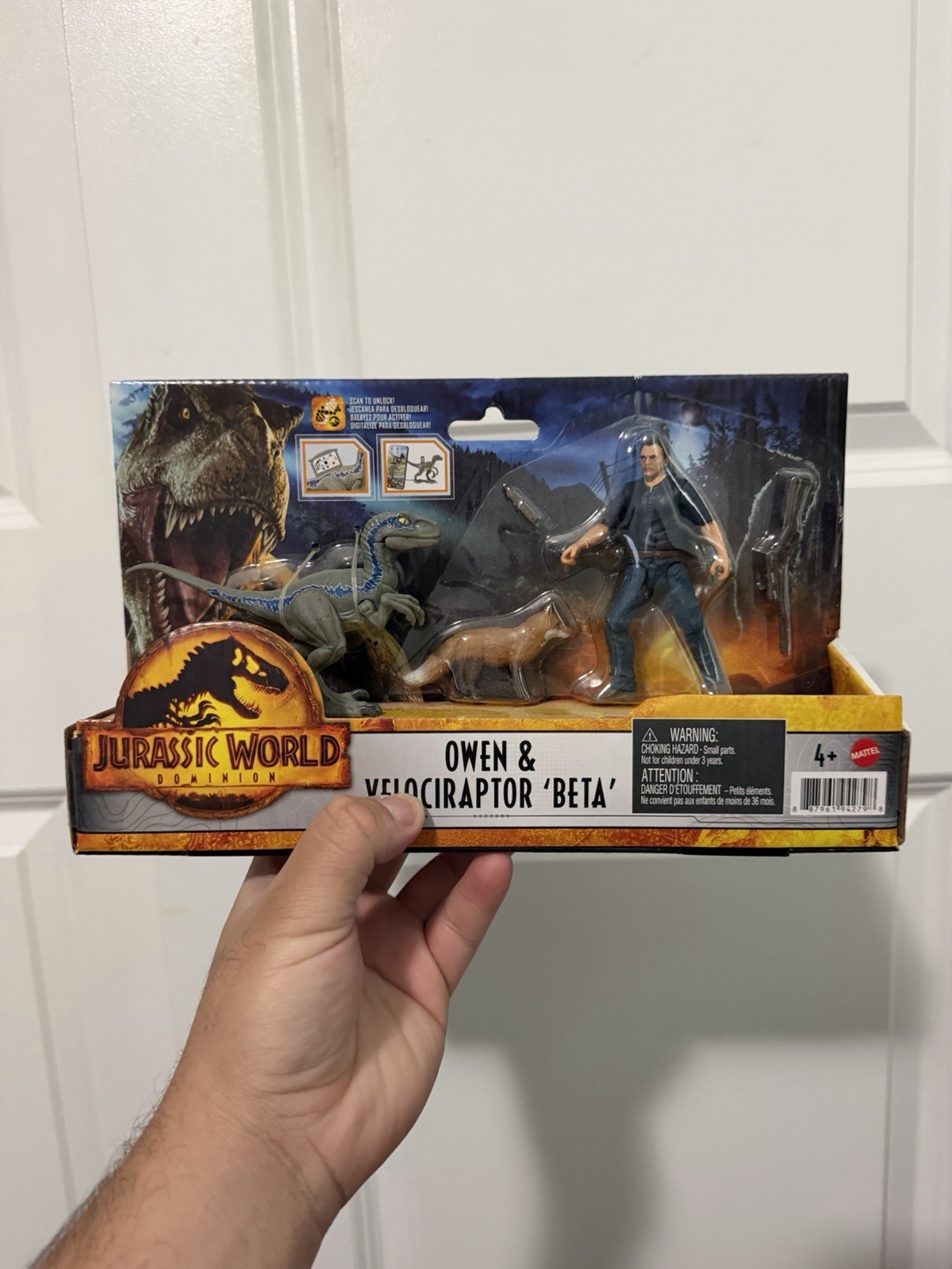 Mattel Jurassic World Dominion Owen & Velociraptor Beta Set GWM26 Age 4+