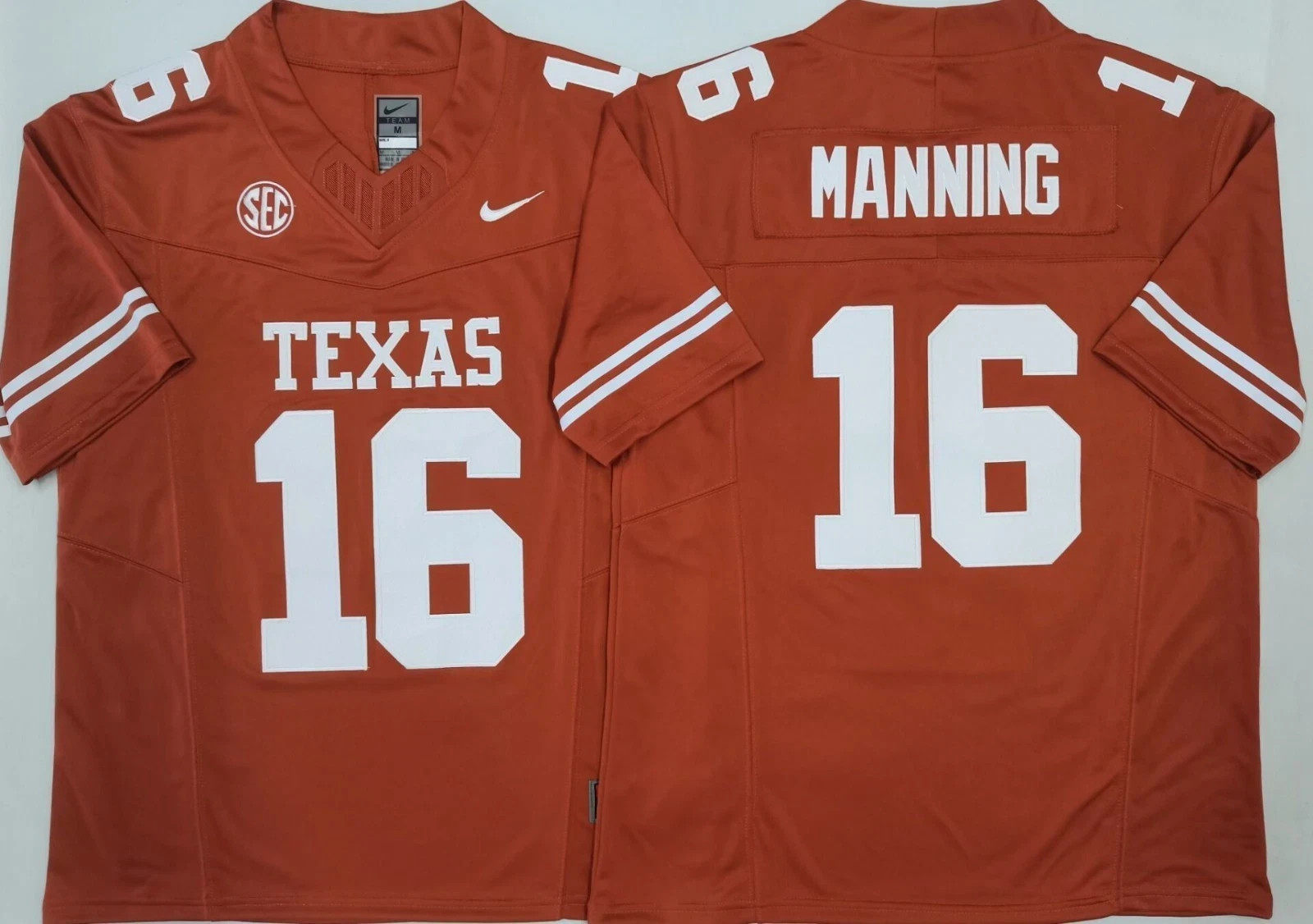 New Arch Manning #16 Texas Longhorns Jersey Premium Embroidered All Colors S-3XL