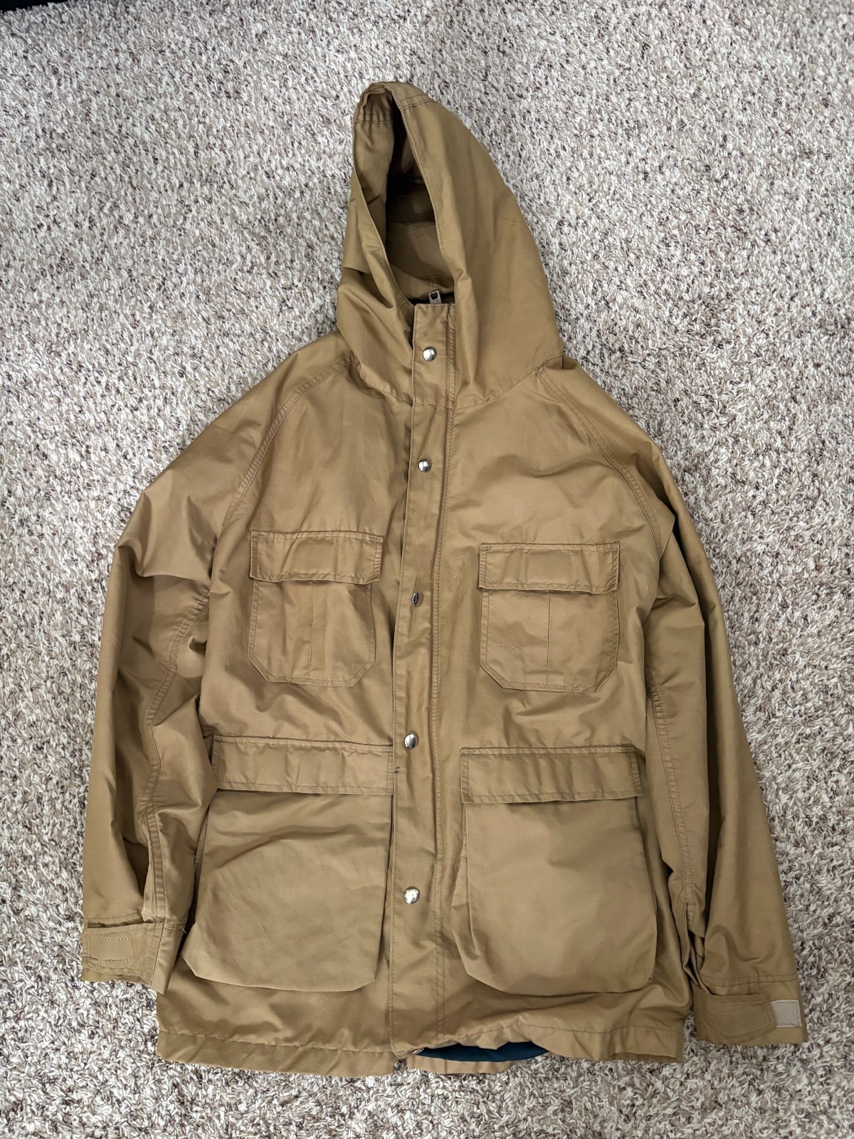 Vintage LL Bean Baxter State Parka Mens Medium Tan Made in USA 60/40