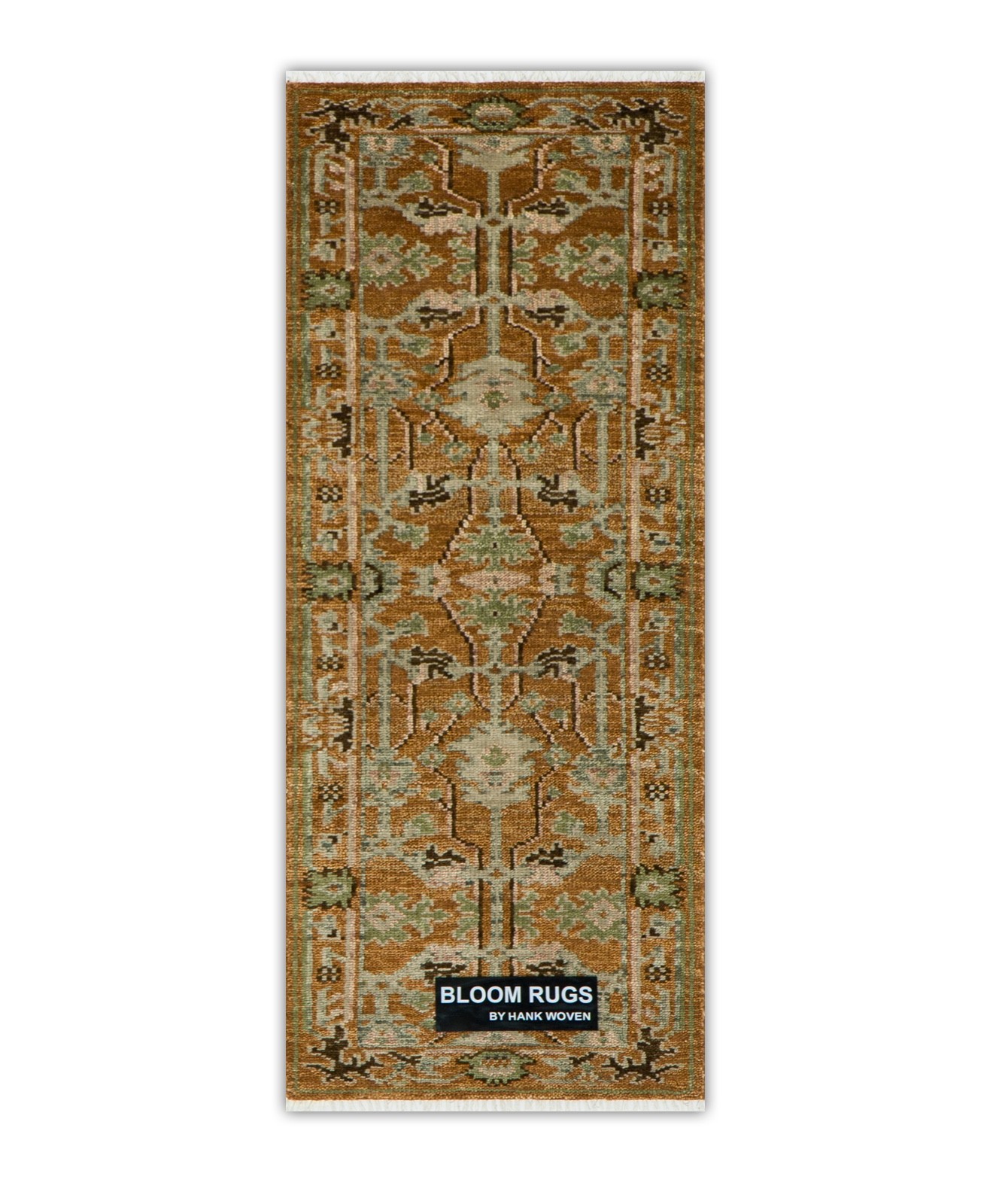 Vintage Rust Donegal Arts & Crafts Runner Rug 2\'6\