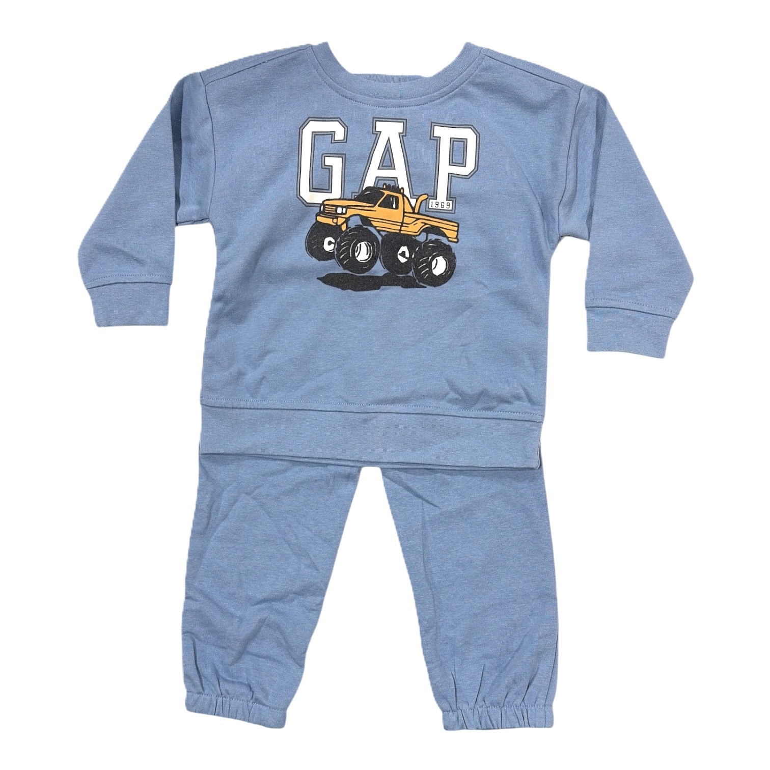 GAP Toddler Boys 2-Piece Logo Fleece Sweatshirt & Jogger Pant Set (3T) GAP Toddler Boys 2-Piece Logo Fleece Sweatshirt & Jogger Pant Set (3T)