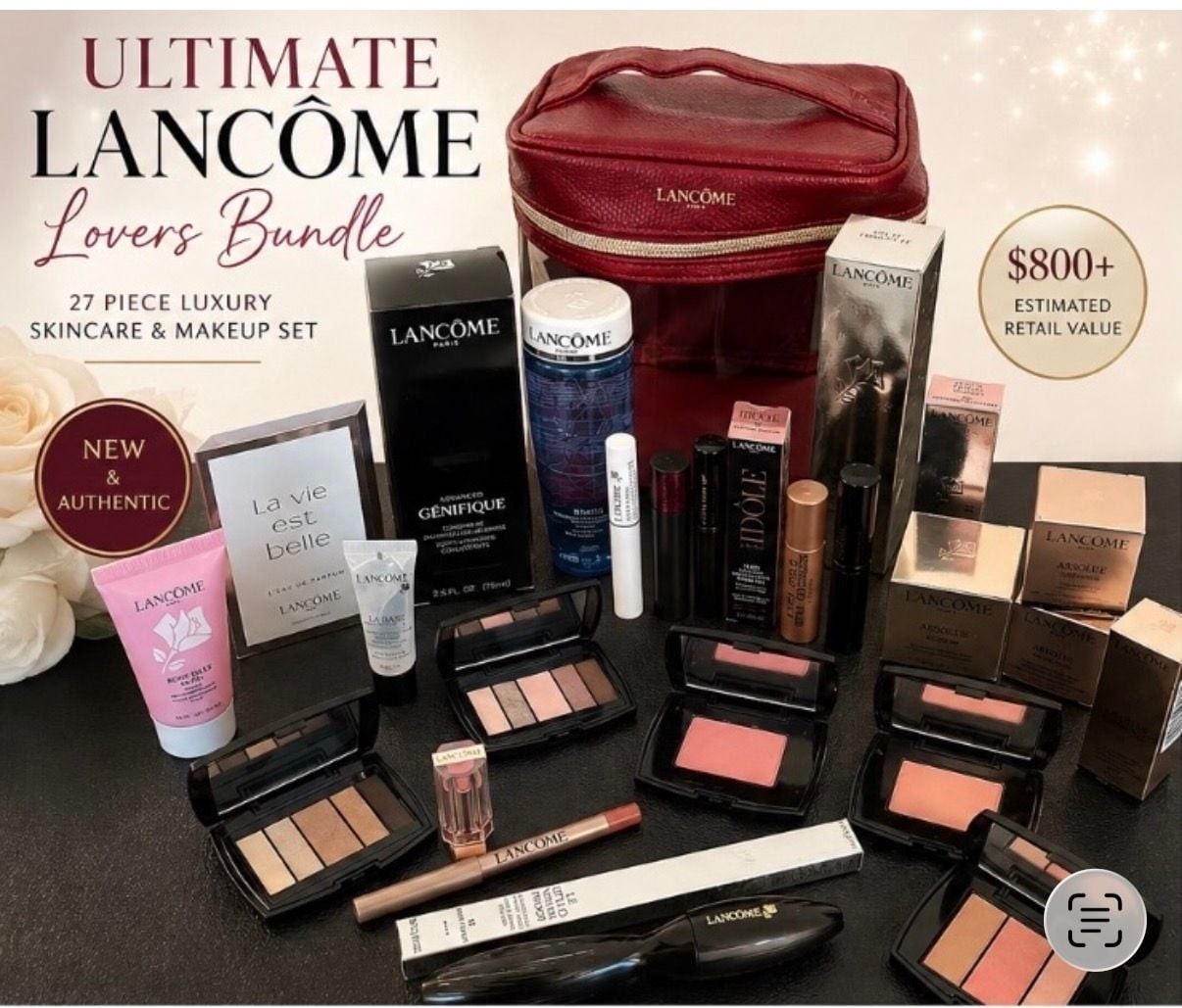 Lancome 27-Piece Ultimate Luxury Skincare and Makeup