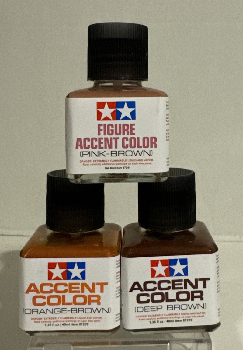 Tamiya panel line accent color 3 pcs Brown Accents Tamiya panel line accent color 3 pcs Brown Accents