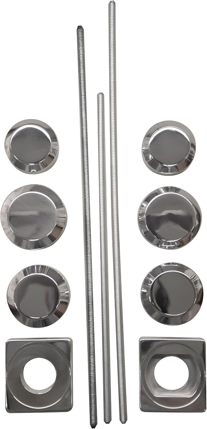 Chrome Axle Dress Up Kit 97 - 05 Suzuki GSXR 600 750 & 01 - 04 1000 Aluminum USA