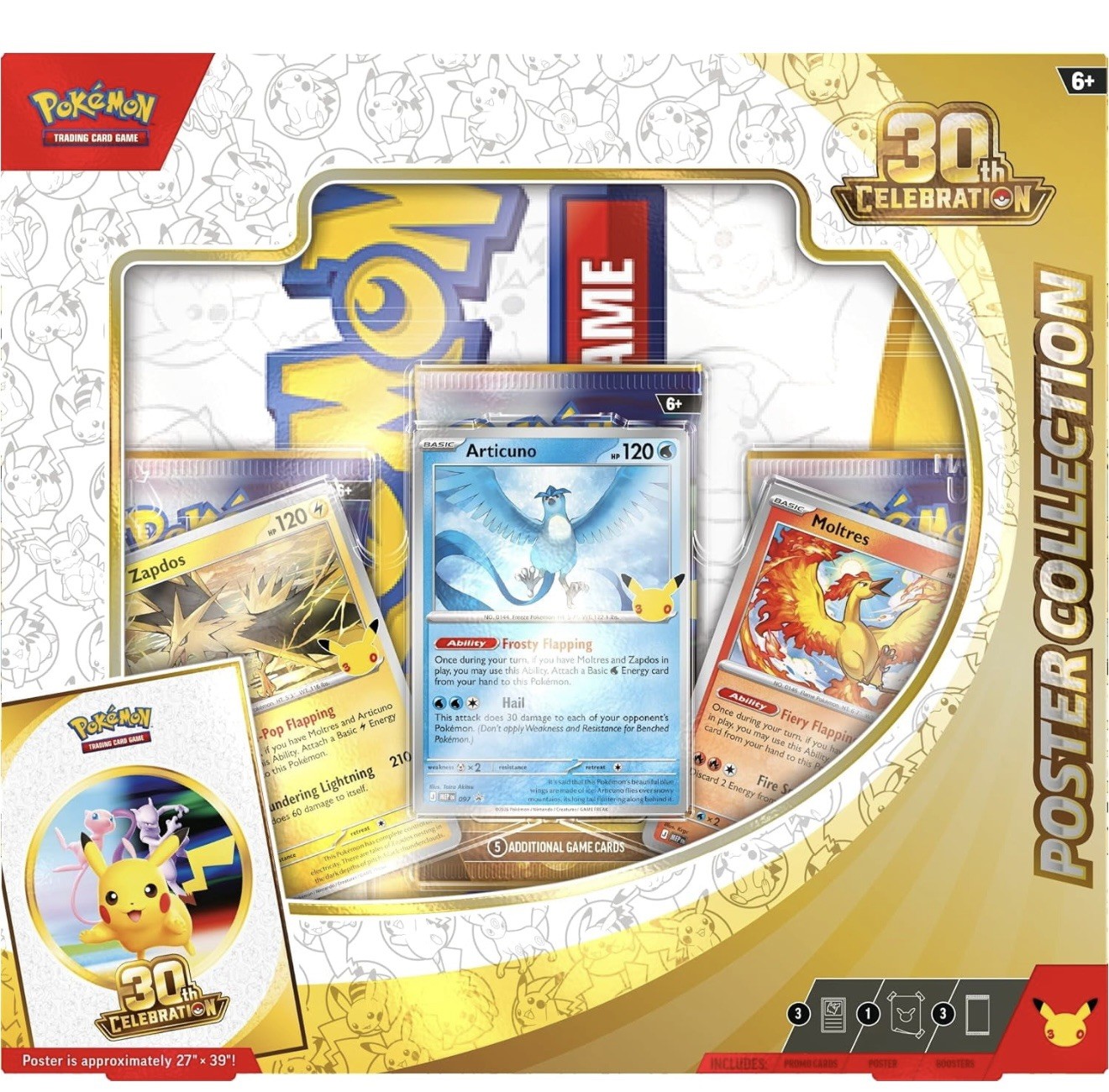 Pokémon TCG: 30th Anniversary Celebration Poster Collection Box Pokémon TCG: 30th Anniversary Celebration Poster Collection Box