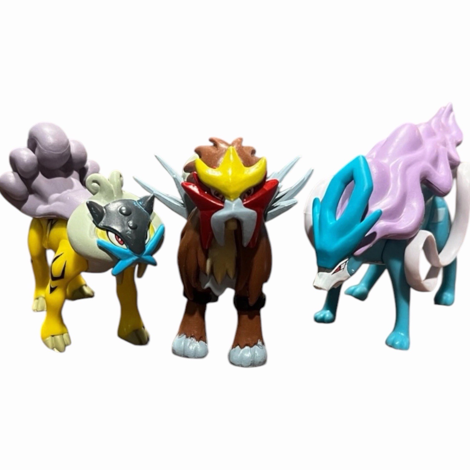 Legendary Dogs Figure Set - Entei, Raikou, Suicune