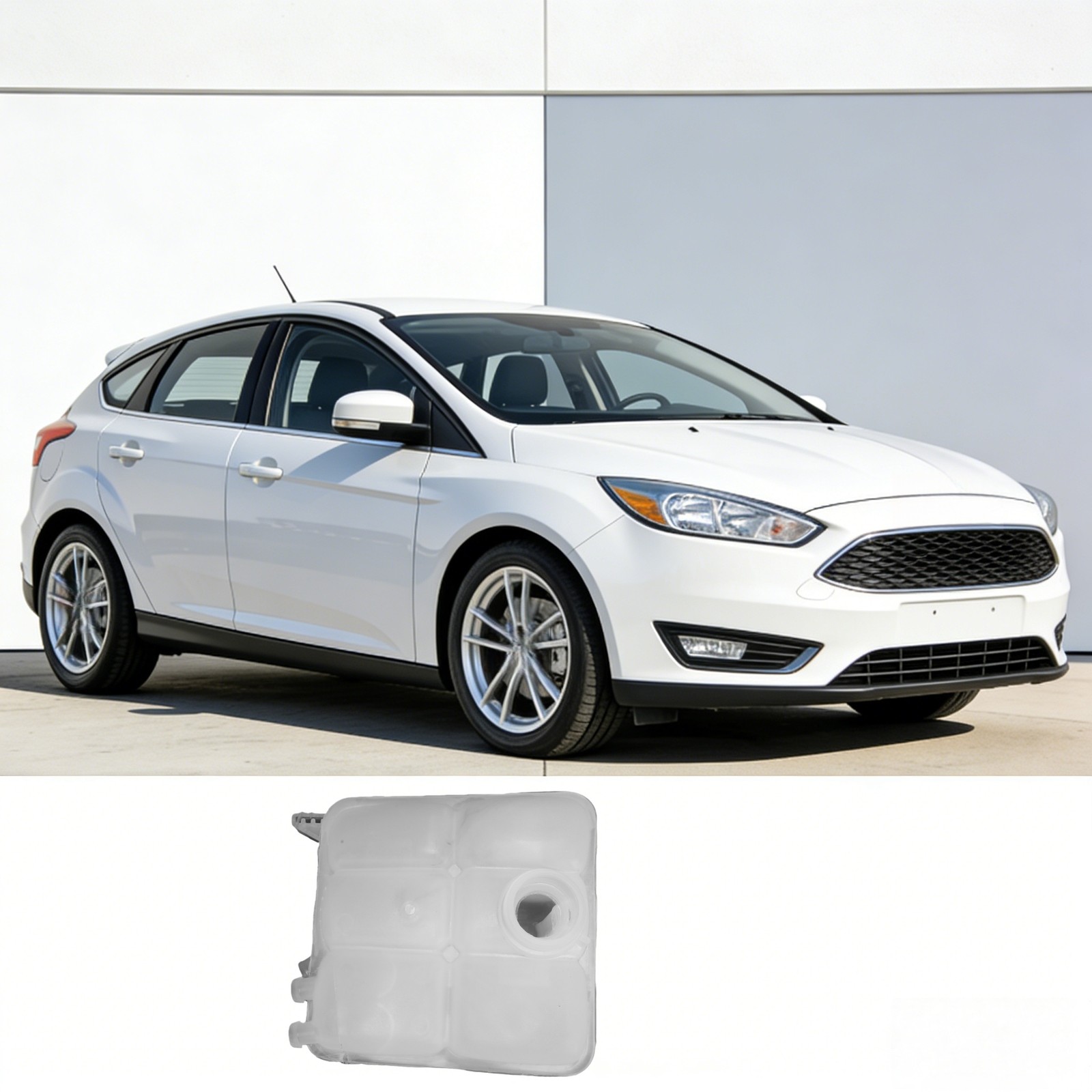 Coolant Expansion Reservoir Bottle for Ford Focus (12-18) and Escape (13-16)