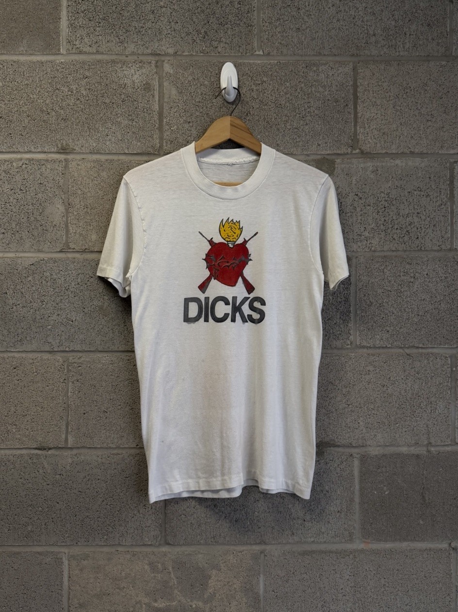Vtg 80s DICKS Kill From The Heart Album Promo Hardcore Punk Band Boot Tee Sz L Vtg 80s DICKS Kill From The Heart Album Promo Hardcore Punk Band Boot Tee Sz L