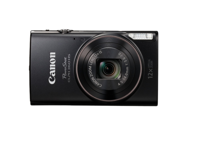 Canon PowerShot ELPH 360 HS 20.2 MP Digital Camera - Black