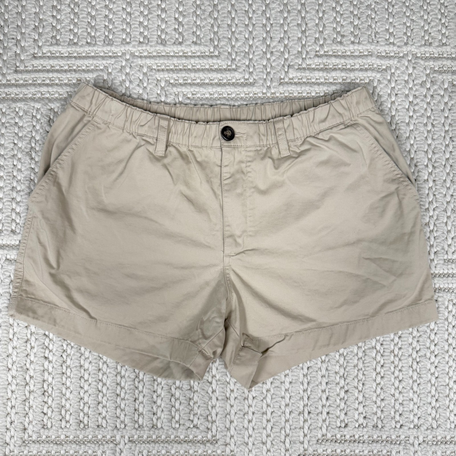 Chubbies Mens Everywear Performance Shorts Size Large Pockets Khaki 4\
