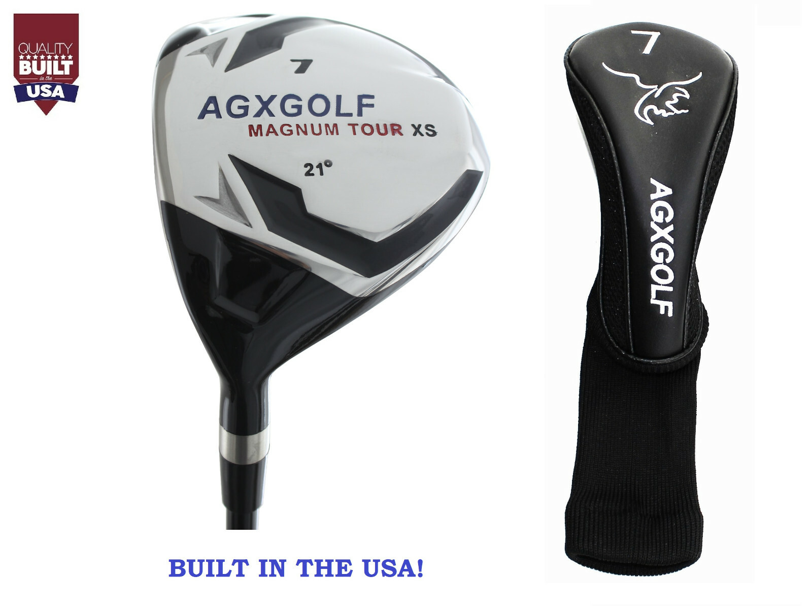 AGX MEN\'S LEFT HAND MAGNUM XS EDITION #7 FAIRWAY WOOD, GRAPHITE SHAFTS wHC 