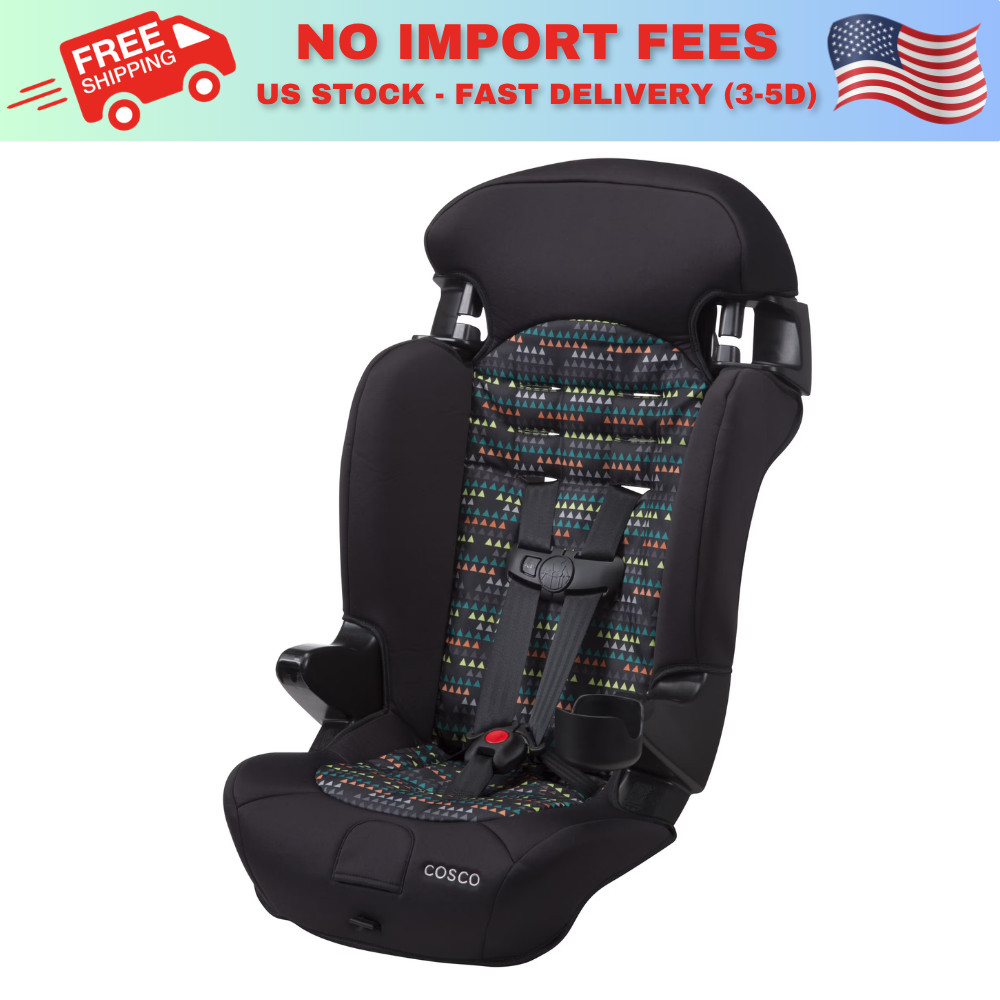 Cosco Kids Finale 2-in-1 Toddler Booster Car Seat, Diamond Daze, Harness Booster