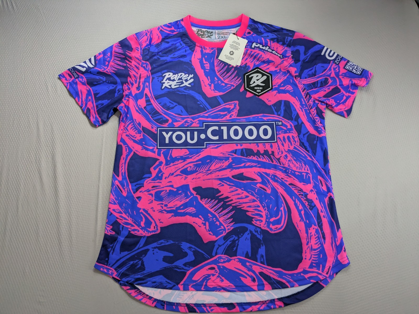 Paper Rex Jersey Short Sleeve 2020 Patch Mens Sz 2XL Multicolor 24/25 NWT