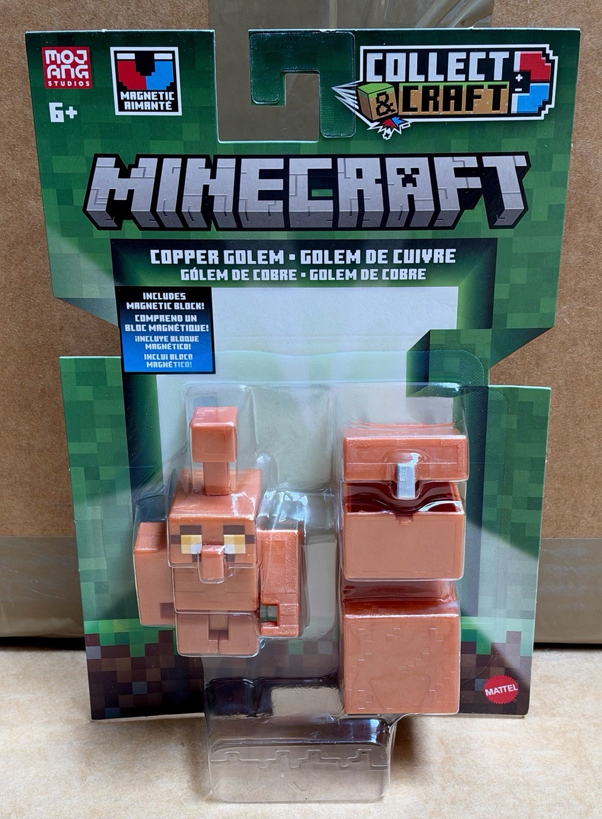 Mattel Minecraft 2026 Collect & Craft COPPER GOLEM 3.25 Inch Figure *IN HAND*