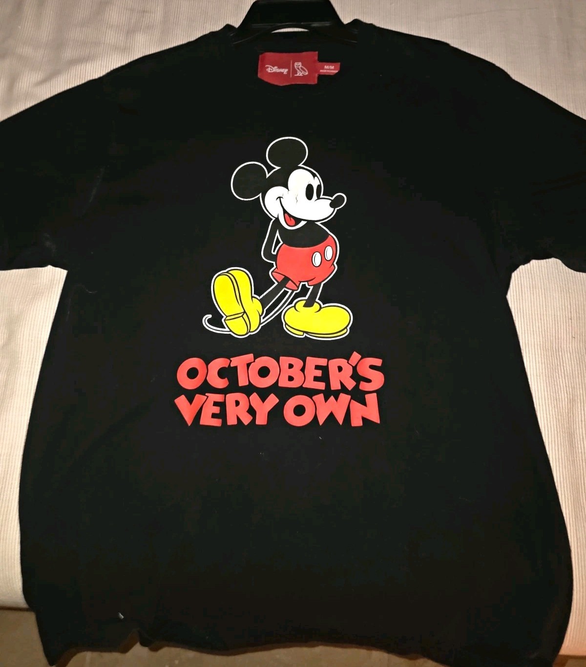 Disney Drake OVO Mickey Mouse October\'s Very Own Black T-Shirt Adult Size M Disney Drake OVO Mickey Mouse October\'s Very Own Black T-Shirt Adult Size M
