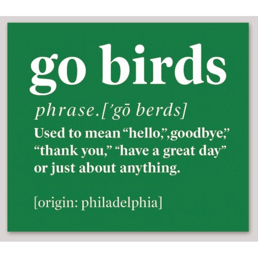 2 Inch Go Birds Philadelphia Eagles Definition Slogan Vinyl Sticker