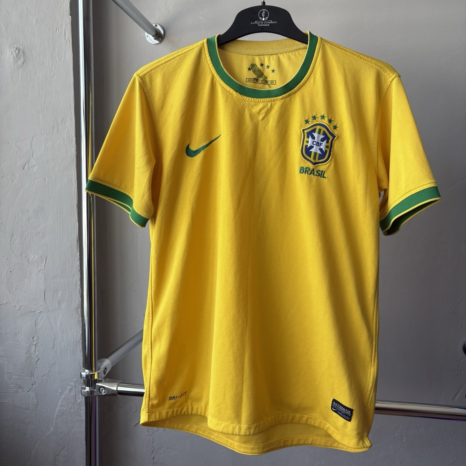 RARE 2012/13 Nike Brazil Team Home Soccer Jersey Football Shirt Men’s Size M