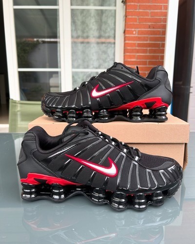 2026 Nike Shox TL Men\'s Shoes Running Sneaker Trainer Black Red