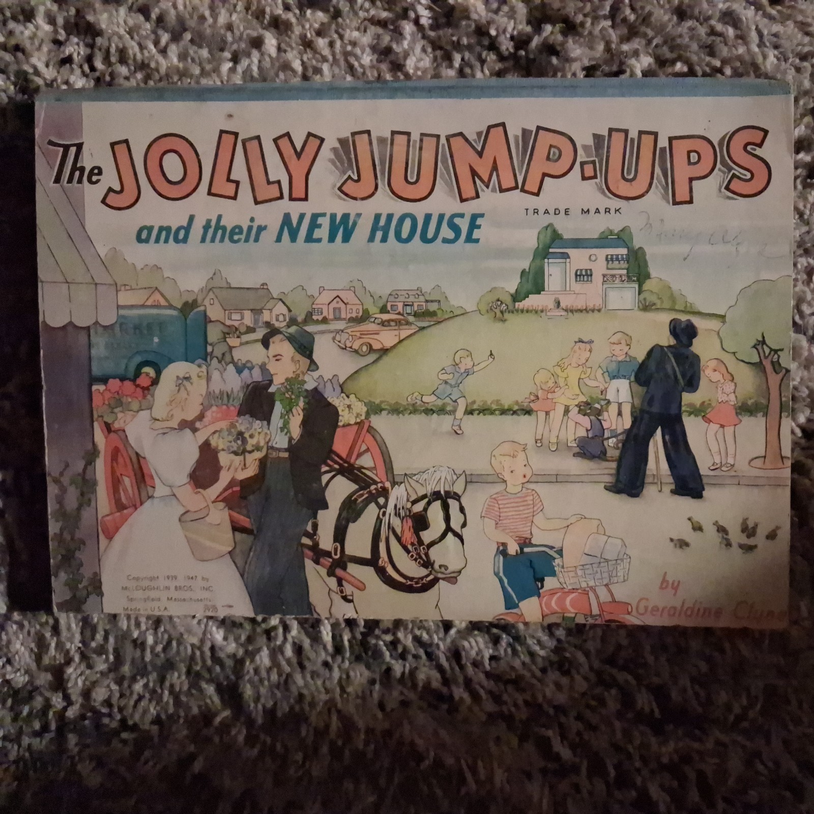 THE JOLLY JUMP UPS AND THEIR NEW HOUSE Geraldine Clyne McLoughlin 1939 EXC L1