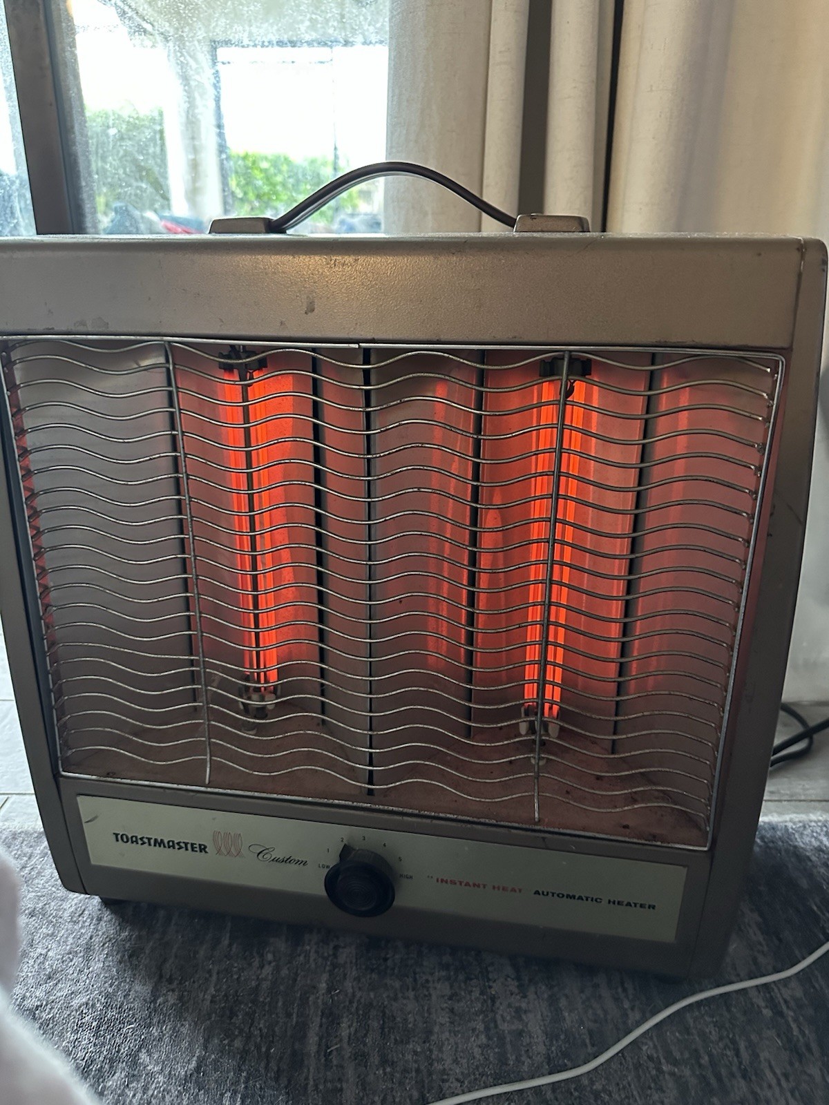 Vintage Toastmaster Custom Instant Heat Automatic Electric Radiant Heater Tested