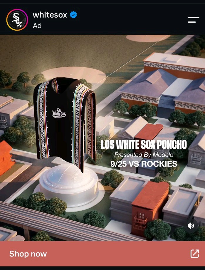 Chicago White Sox Los White Sox Poncho Hispanic Heritage Night 9/25 SGA PRESALE