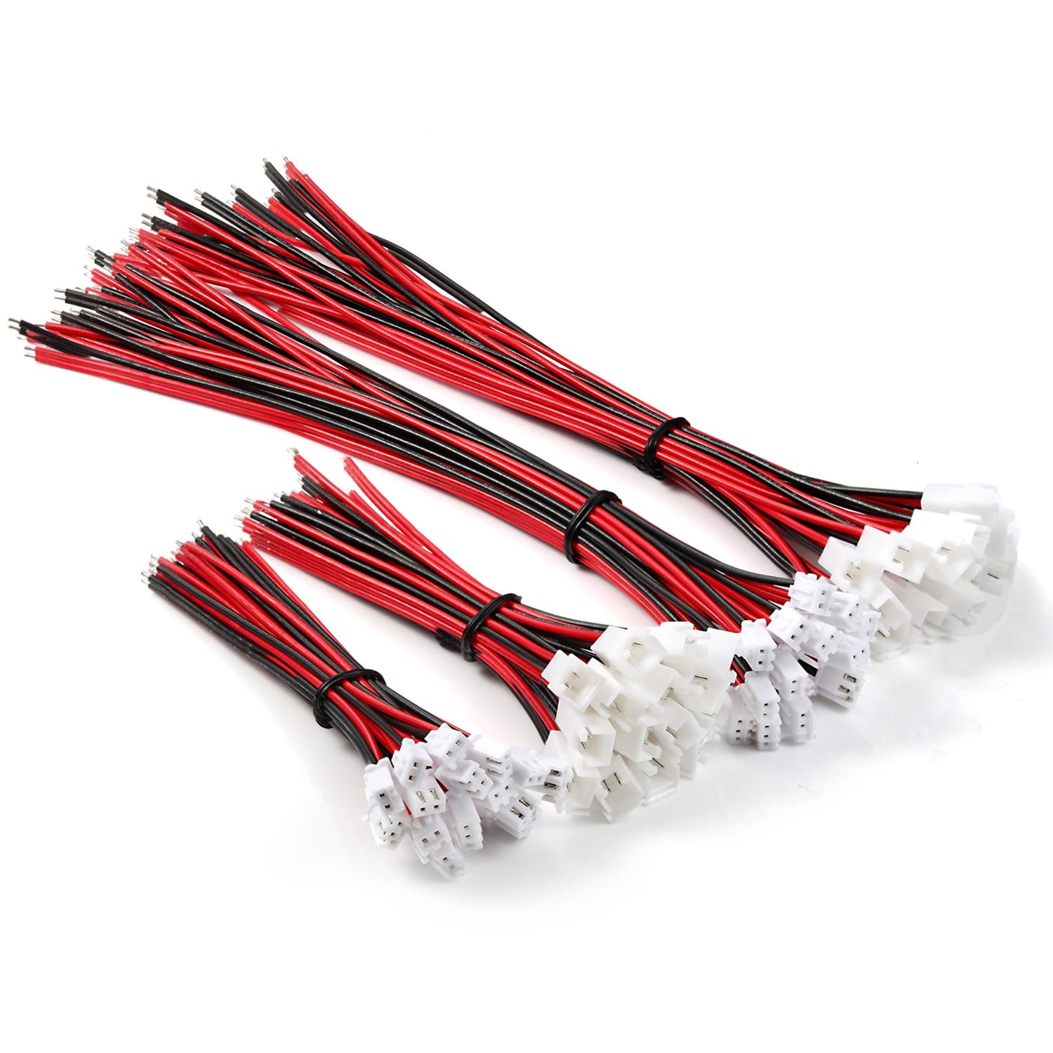 30 Pairs Jst-XH 2.54mm Pitch 22AWG 2 Pin Plug Connector for 10cm and 20cm UL1...